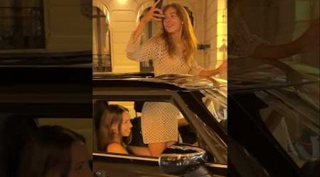 Beautiful young girl #enjoying the nights #monaco #lifestyle #luxury #luxurycars #fashiondress