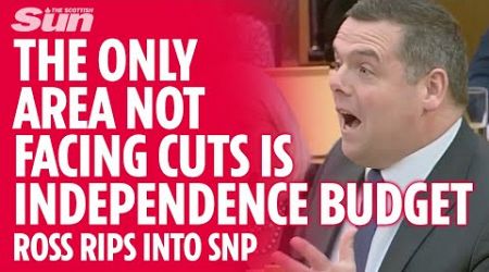 Douglas Ross rips into John Swinney&#39;s Programme for Government