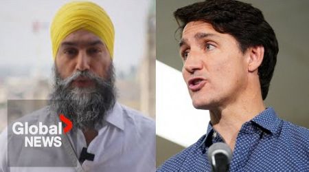 &quot;Not focused on politics&quot;: Trudeau reacts to NDP pulling out of confidence deal with Liberals