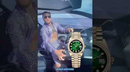 McGregor de Rolex Day-Date em seu yacht da lamborghini 