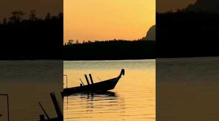 Riding Thai local boat in Phang Nga Bay Thailand 