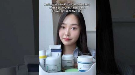 Rating popular Korean moisturizers pt.1 #kbeauty #koreanskincare #moisturizer #skincare