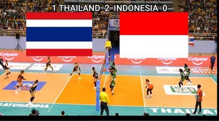 2024 SEA Women&#39;s V.League : KORAT : THAILAND vs INDONESIA : FULL MATCH : New screen size