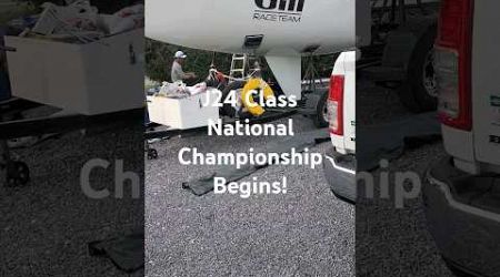 The 2024 J24 National Championships. The Boats Arrive! #sailing #sailingcommunity