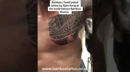 Maōri style bamboo tattoo by Ajarn Keng #tattoo #samui