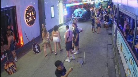 Livecam4k | Green Mango Street Night Life | Hush Bar Koh Samui , Thailand 