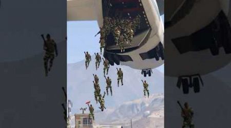 10k Iranian Soldiers Jump Over A Cargoplane Heavy Entry In Israeli international Airport gta v