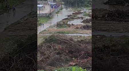 Big flood in Pattaya. Raining all night