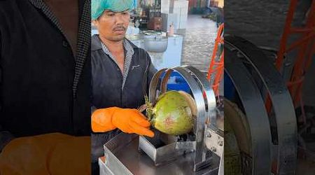 We’re in Thailand watching the different ways coconuts are prepared 