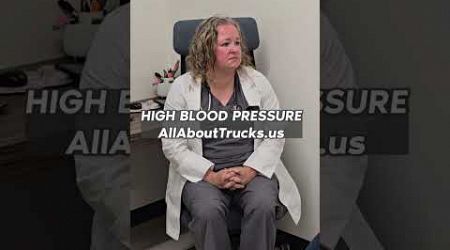 Truckers with high blood pressure - medical card certification