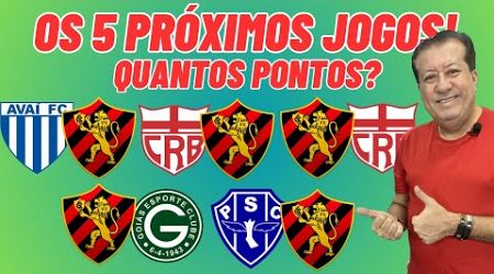 OS CINCO PRÓXIMOS JOGOS DO SPORT! QUANTOS PONTOS ELE FAZ? EU VOU FALAR!