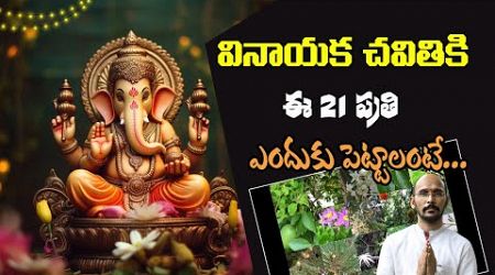 వినాయక చవితికి ఈ 21 పత్రి ఎందుకు పెట్టాలంటే... | Dr.Madhu Babu Health Trends