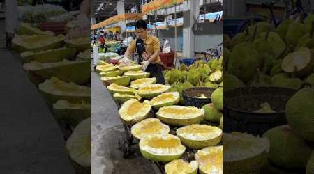 Very big! Amazing Jackfruit Peeling - Street Food Thailand.