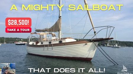 A MIGHTY Sailboat That Does It ALL! The Nor&#39;Sea 27 can be trailered &amp; sailed around the WORLD. TOUR!