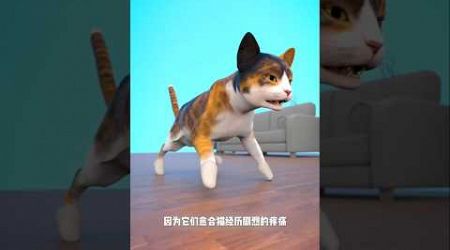 if the cat&#39;s legs are removed#animals #ytshorts #education #cat