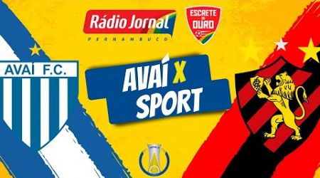 AVAÍ x SPORT pelo CAMPEONATO BRASILEIRO da SÉRIE B com a RÁDIO JORNAL