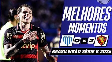 Avaí 0 x 2 Sport | Melhores Momentos (COMPLETO) | Brasileirão Série B 2024