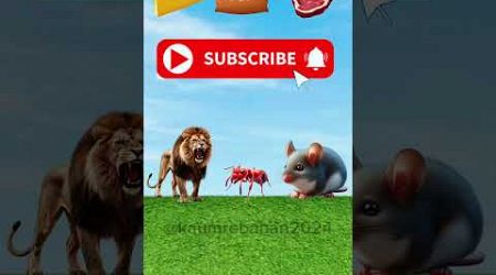 Daging untuk hewan apa? #shorts #subscribe #animation #animals #food #funny #education