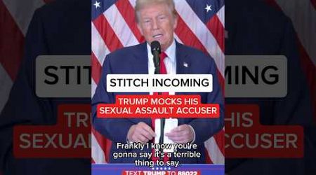 Trump mocks his sexual assault accuser