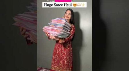 Huge saree Haul | Massive Saree Haul from Meesho | Latest Trends &amp; Stunning Finds #shorts