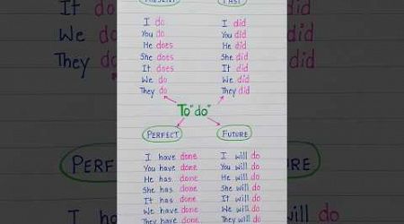 To do - English Rules 