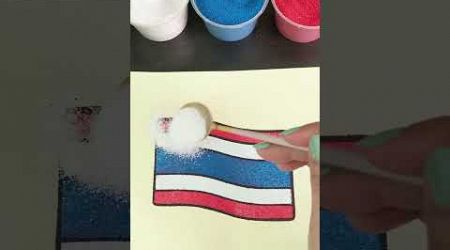 Thailand Flag Sand Painting #shorts #thailand