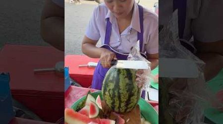 Very Easy Watermelon Cutting In Thailand - Fruit Cutting Skills