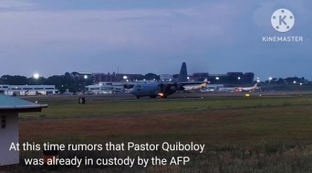 Late Upload| Sunday Night at Davao International Airport, Featuring C130 Carrying Pastor Quiboloy