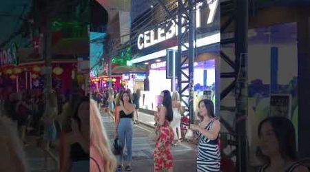 Freelancers Crowded Phuket Walking Street