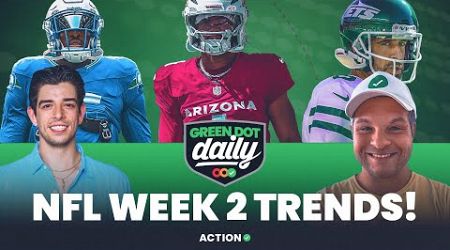 NFL Week 2 Trends You NEED to Know! | NFL Betting Predictions &amp; Picks | Green Dot Daily