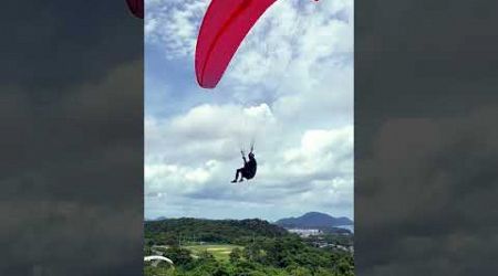 Phuket Paragliding glider view from sky windmill viewpoint