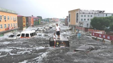 Chaos in China and Thailand! Real images of the damage from typhoon super yagi and Water flow