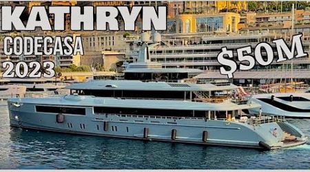 Impressive 6,000 NM range KATHRYN SUPERYACHT 57.8 m. by Codecasa Italy