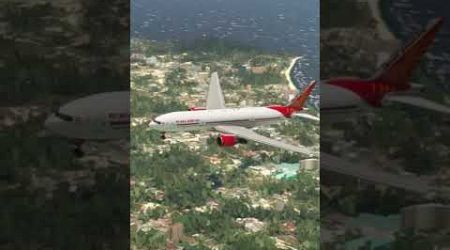 Air India Boeing 777 Makes Jaw-Dropping Landing at Samui Airport #aviation