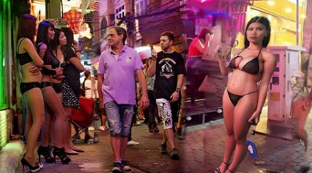 4K HDR - How is Pattaya Walking Street Now? walking street nightlife street scenes 2024