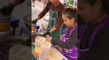 #น้ำส้มคั้นสด Orange Juice #ตลาดนัดวังน้ำเขียว #โคราช #streetfood #thailand #foodlover #จารย์แซ่บ