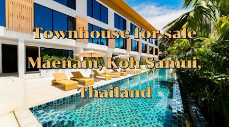 Overview of a New 3-Bedroom Townhouse FOR SALE on Koh Samui, Thailand for €187,000