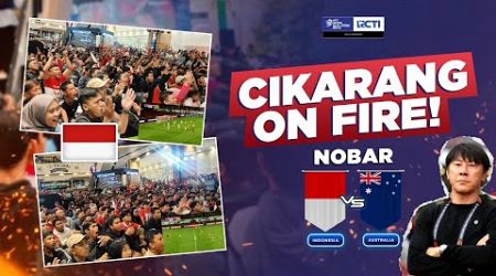 KEMERIAHAN ANAK CIKARANG! Nobar Indonesia VS Australia | SUPERSHOW SPORTS