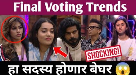 Bigg Boss Marathi 5 Final Voting Trends हा सदस्य होणार बेघर 