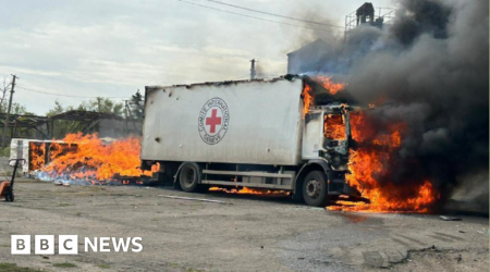 Three Red Cross staff killed in strike in eastern Ukraine