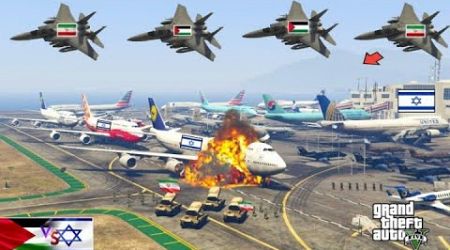 Iranian Fighter Jets Attack On Israeli Military International Airport Was Badly destroyed -GTA 5