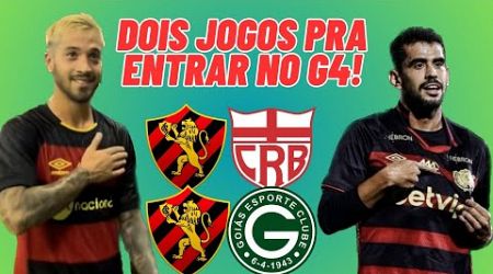 SPORT TEM DOIS JOGOS EM CASA PRÁ ENTRAR NO G4. CRB E GOIÁS SÃO PRÓXIMOS ADVERSÁRIOS DO LEÃO!