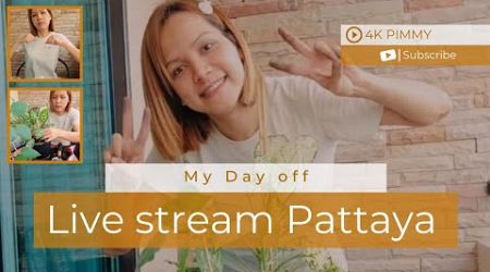 Pattaya ladyboy LIVE stream: my day off - eating &amp; planting at my home