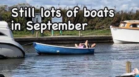 Still lots of boats about in September