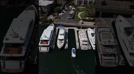 Docking Next to 100 Foot Yacht.. #shorts #subscribe #youtubeshorts #drone