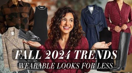 WEARABLE FALL 2024 FASHION TRENDS FOR LESS! (bump friendly, foldover boots, loafers, red) | 2024