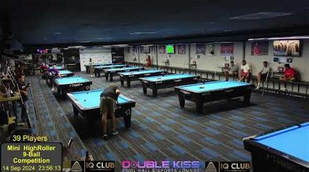 Double Kiss Pool Hall Pattaya 9 Ball Mini High Roller Pool Room View (14/9/24)