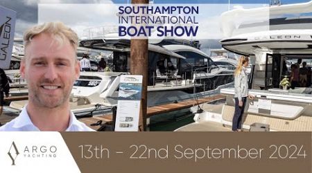 An invitation to visit Argo Yachting at the Southampton International Boat Show 2024