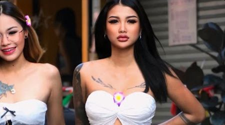 PRETTY LADIES FROM PATTAYA SOI 6, Thailand Streets 2024