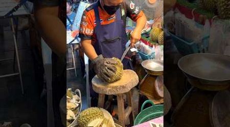 Amazing! Durian Fruit Cutting Skills | Bangkok Street Food